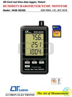 THERMO HYGRO GRAPH AND DATA LOGGER
